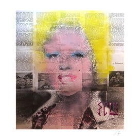Fading girl | Algorithmic art | Pop art | Street-art