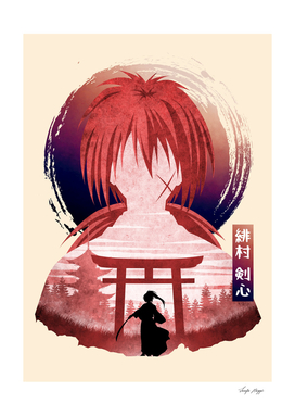 Minimalist Silhouette Kenshin