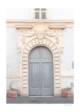 Soft Blue Door Trastevere Rome #1 #pastel #wall #art
