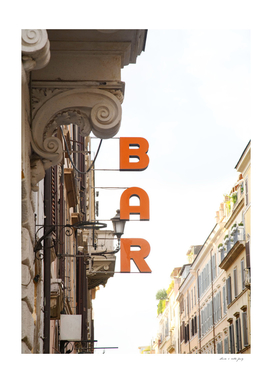 Bar Sign in Rome #1 #wall #art