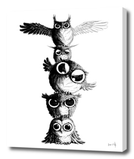 Owl Totem - line