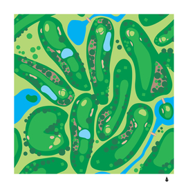 golf course par golf course green vector