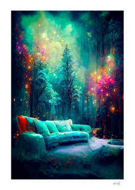 couch in the magic forest