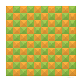 Yellow and Green Checkered Squares