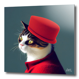 Louie - Cat with a red hat #1