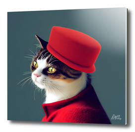 Louie - Cat with a red hat #1