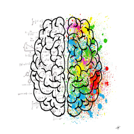 multicolored brain illustration mind psychology idea