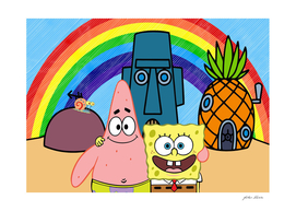 spongebob and Patrick