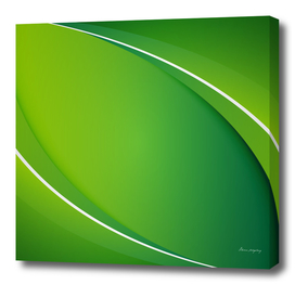 Elegant green gradient wavy background