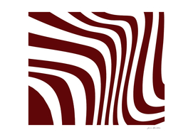 Burgundy red white curved lines abstract pattern