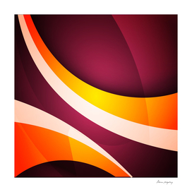 Shiny abstract background with wavy shapes