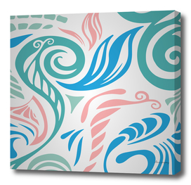 Elegant wavy abstract design Abstract floral wave background