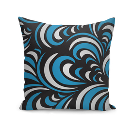 Wonderful blue wavy pattern abstract background image