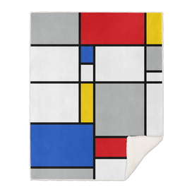 Mondrian Style Color Composition.