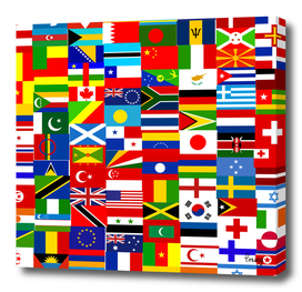 World Flag Montage