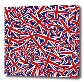 British Flag Union Jack Collage