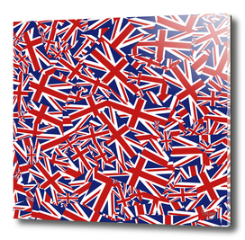 British Flag Union Jack Collage