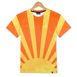 Minimalist Orange Yellow Sun Rays