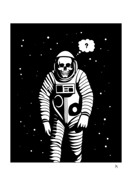 Dead Astronaut floating in Space