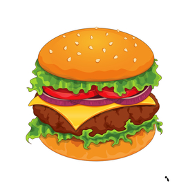 hamburger burger beef pork meat