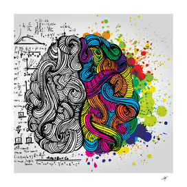 abstract art painting brain logical