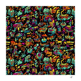 multicolored doodle wallpaper abstract colorful
