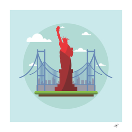 Statue of Liberty Manhattan Travel Tourism Landmark