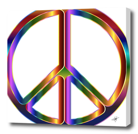 Colorful Peace Prismatic Rainbow Psychedelic