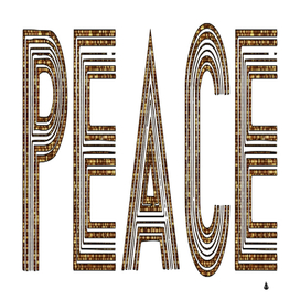 Peace Typography Word Font Text