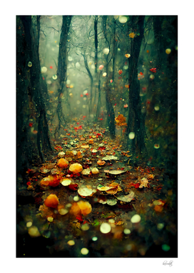 mystical autumn forest