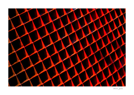 Background with geometric shapes of abstract shape in red