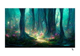 Magical Forest Painting Hd Wallpaper Fantasy