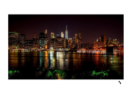 New York City Panorama Urban Hudson River Water