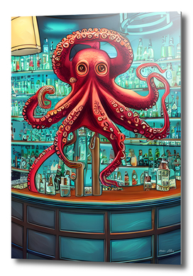 Octopus bartender