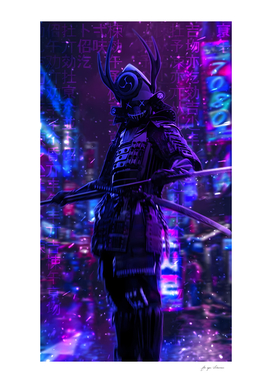 Samurai Cyber Punk Art