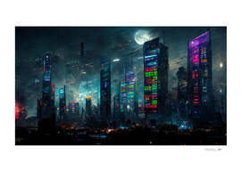 The futuristic Capital City and infographic