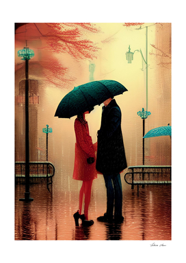 A love in the rain