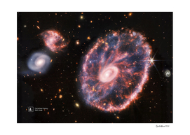 Cartwheel Galaxy, PGC 2248 (James Webb/JWST)
