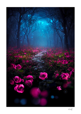 fantasy rose forest