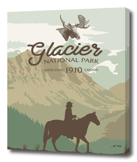 Glacier National Park Moose Head