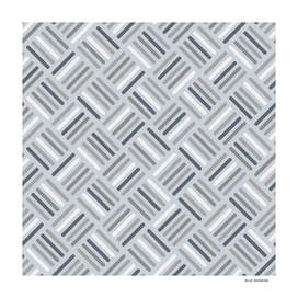Herringbone Pattern Slate Grey and Stone