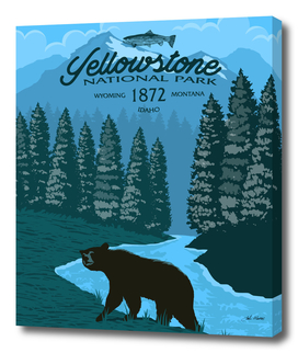 Yellowstone Bear Poster