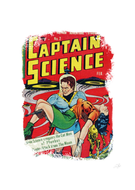 Torn Comic book cover | Retro| Science hero | Vintage