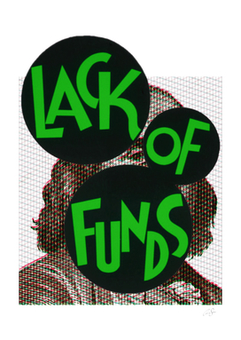 Lack of funds | glitch art aesthetic