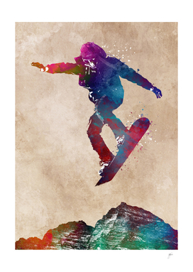 Snowboard sport art #snowboard