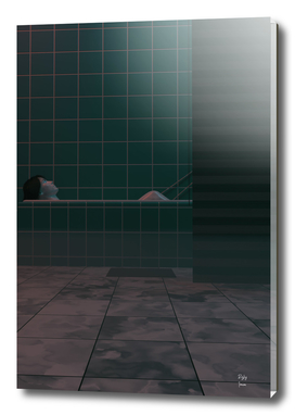 Bathtub TIme 3D Surrealism Render Artwork