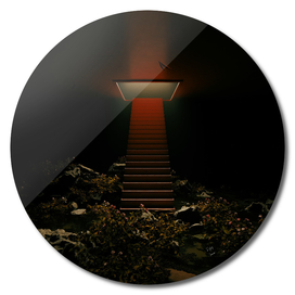 Dead Stairs 3D Surrealism Render Artwork