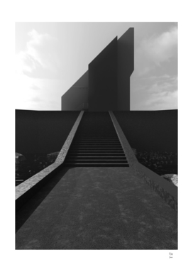 The Monument 3D Surrealism Render Artwork