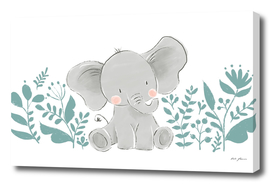 Cute Little Jungle Elephant