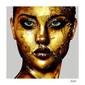 Gilded Face